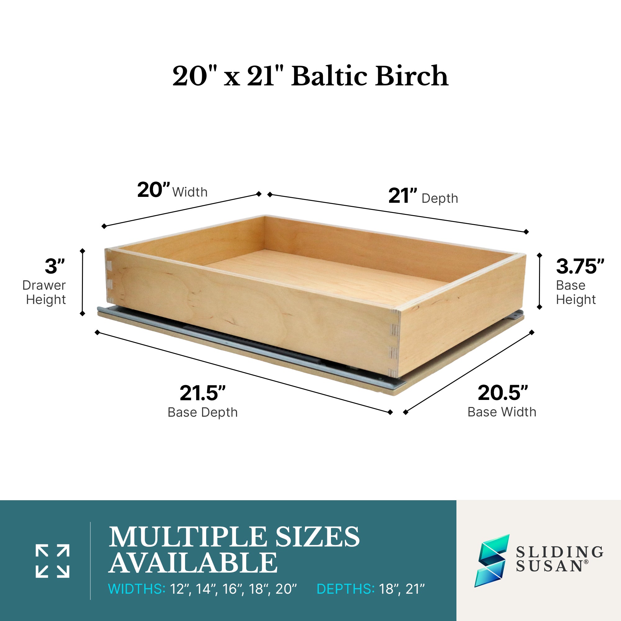SlidingSusan Pull-Out Drawer Organizer