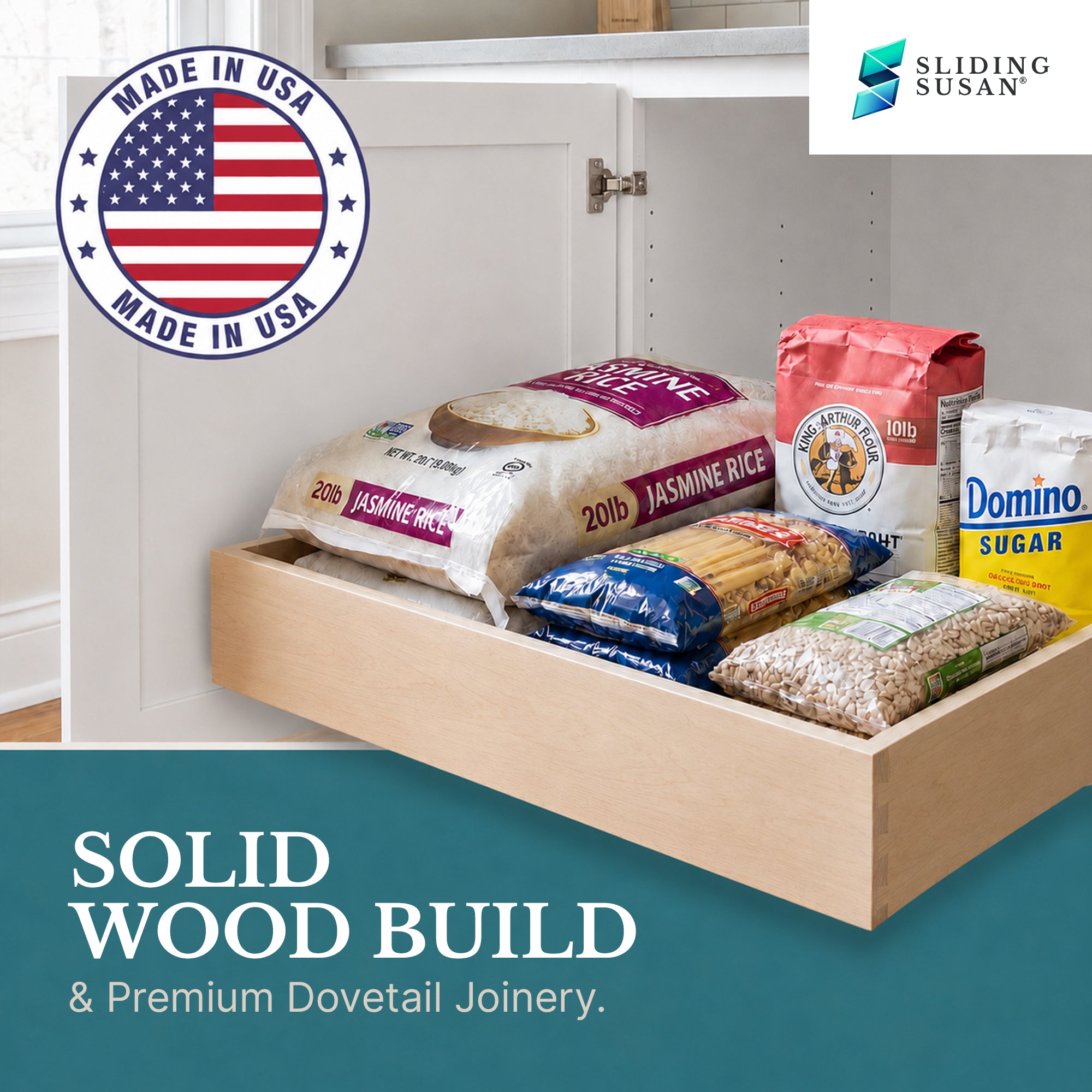 SlidingSusan Pull-Out Drawer Organizer