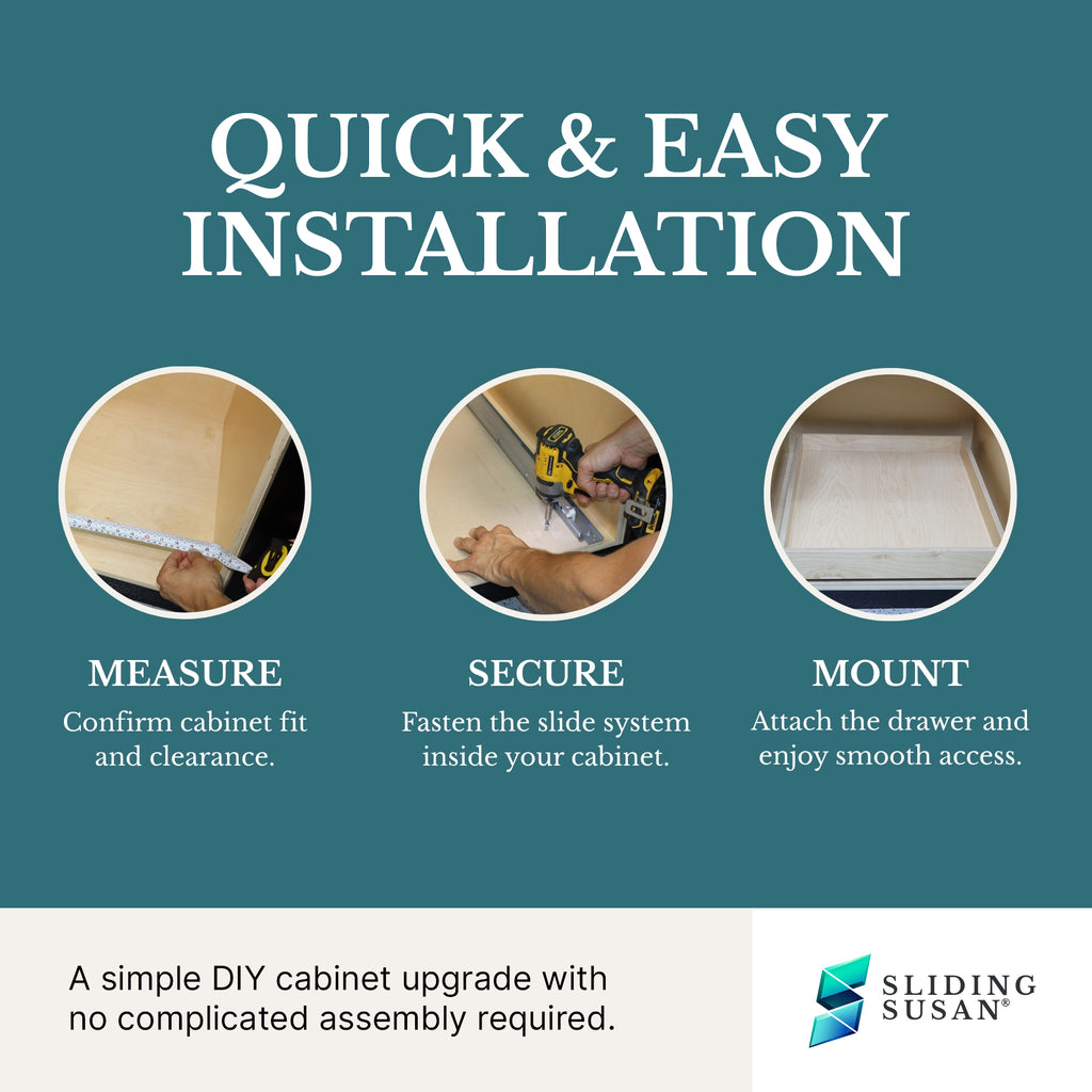SlidingSusan Pull-Out Drawer Organizer